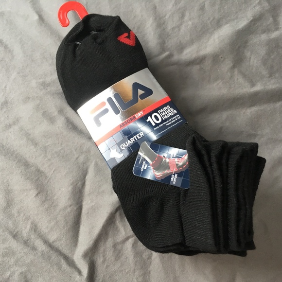 Fila Boys 10-Pack Quarter Crew Socks
